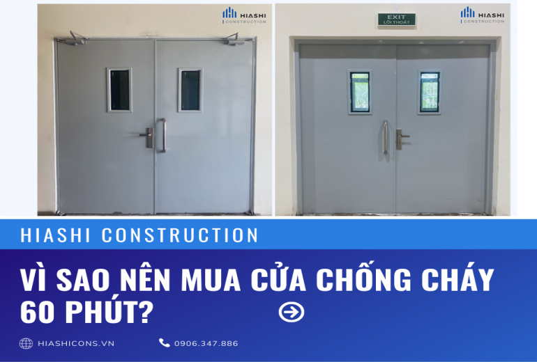 Vì sao nên mua cửa chống cháy 60 phút?